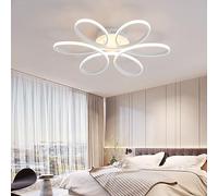 Plafoniera A LED, Lampada da Soffitto per Camera da Letto Lampada da Soffitto Moderna Dimmerabile Design Floreale Elegante, Lampadario A Sospensione in Acrilico con Montaggio A Incasso per Soggiorno