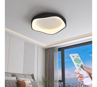 Plafoniera a led lampada da soffitto stile moderno luce dimmerabile telecomando [EEK: A++]