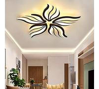 Plafoniera a LED Lampada da soggiorno moderna Dimmerabile 3000K-6500K con telecomando Lampada da soffitto design floreale creativo Paralume Acrilico Camera letto Sala da pranzo Corridoio Lampade