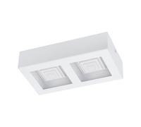 Plafoniera a led moderna bianca 2 luci 12,6w GL0860