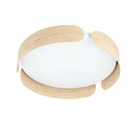 Plafoniera a led moderna design legno per soggiorno camera GL0116