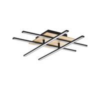 Plafoniera a led moderna design legno per soggiorno e camera GL0106