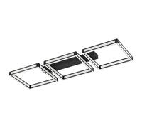 Plafoniera a led moderna design nero per soggiorno e camera GL0104