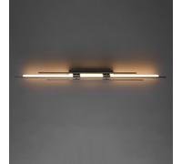 Plafoniera a LED moderna di metà secolo, montaggio superficiale, lampada da soffitto per corridoio lungo, striscia LED lineare, lampada da soffitto per bagno, cucina, ingresso, veranda, fattoria, nero