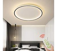 Plafoniera a LED Moderna dimmerabile Lampada da Soggiorno Lampada da soffitto di Design ad Anello con Telecomando Lampada da soffitto Illuminazione in Metallo Acrilico Luci da Pranzo per Cuc