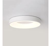 Plafoniera a Led Moderna e Minimalista, Stile Nordicoaron, Dimmerabile da 3000K a 6000K, Rotonda con Paralume in Acrilico, Ideale per Cucina, Camera da Letto e Soggiorno./Bianco/60 cm