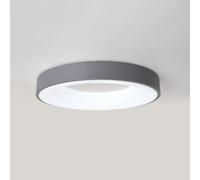 Plafoniera a Led Moderna e Minimalista, Stile Nordicoaron, Dimmerabile da 3000K a 6000K, Rotonda con Paralume in Acrilico, Ideale per Cucina, Camera da Letto e Soggiorno./Grigio/60 cm