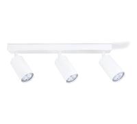 Plafoniera a LED, orientabile girevole a soffitto, lampada a sospensione, 3 punti, bianco per LED GU10, KIVI (3x bianco)