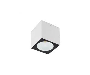 Plafoniera a led per esterno design moderno cubo bianco RD-0426