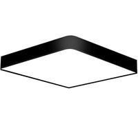 Plafoniera A LED, Plafoniera A LED Moderna Lampada da Soffitto A LED per Soggiorno Camera da Letto Cucina Corridoio Balcone Incorporato, Black, 30x30cm Cold Light