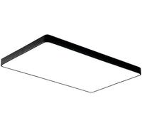 Plafoniera A LED, Plafoniera A LED Moderna Lampada da Soffitto A LED per Soggiorno Camera da Letto Cucina Corridoio Balcone Incorporato, Black, 60x40cm Cold Light