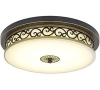 Plafoniera A LED, Plafoniera Decorativa Vintage, Dimmerabile Con Telecomando, Lampada A Sospensione Con Paralume In Vetro Dal Design Vintage Per Il Bagno, La Sala Da Pranzo E La Cucina ( Color : Black