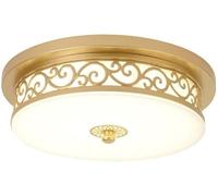 Plafoniera A LED, Plafoniera Decorativa Vintage, Dimmerabile Con Telecomando, Lampada A Sospensione Con Paralume In Vetro Dal Design Vintage Per Il Bagno, La Sala Da Pranzo E La Cucina ( Color : Gold