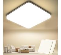 Plafoniera a LED quadrata 20W [2 pezzi] impermeabile 4000K 2000LM IP44