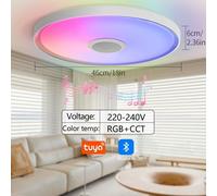 Plafoniera a led rgb smart con cassa bluetooth musica lampadario da soffitto