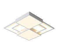 Plafoniera A LED Tricolore Oscurabile Camera da Letto Illuminazione da Soffitto Soggiorno Quadrato Lampade da Soffitto Atmosferiche Lampade da Incasso A Soffitto UltraSottili in Ferro Battuto Lampada