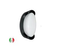Plafoniera a muro da esterno alluminio diffusore policarbonato PF186 Italy