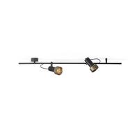 Plafoniera A Nido D'ape Trizo 21 2Thirty-CH2 Nero/ Anello Bronzo