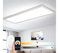 Plafoniera a Soffitto LED Dimmerabile 120x30 cm con WIFI TUYA, Lampada Pannello Super Luminosa 40W, Illuminazione Intelligente da 2700K - 6500K per Ufficio Soggiorno Cucina Garage Camera dei Bambini