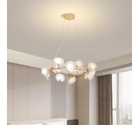 Plafoniera a sospensione a LED dal design contemporaneo per soggiorno, camera da letto, ristorante, studio, villa, hotel, caffè, bar (C D60CM)