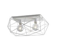 Plafoniera Abraxas 2 luci 60x30x26,5 cm bianco Bianco