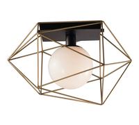 Plafoniera Abraxas 31,5x31,5x42 cm nero/oro Oro