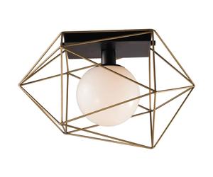 Plafoniera Abraxas 31,5x31,5x42 cm nero/oro Oro