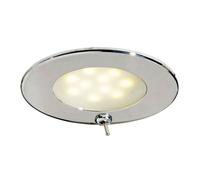 Plafoniera Adria LED inox con interruttore - 1 PZ Osculati - 13.447.02