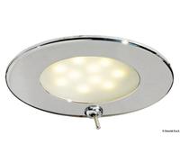 Plafoniera Adria LED inox con interruttore - 1 PZ Osculati - 13.447.02