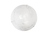 PLAFONIERA ALABASTRO BIANCA 4 LUCI ATTACCO E27 50X50X13,5CM