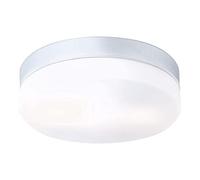 PLAFONIERA Alluminio Vetro Opale 2X40W E27 230V IP44 Art. 32112