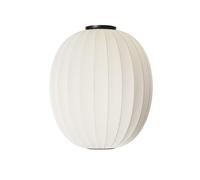 Plafoniera Alta/ovale Made By Hand in Maglia Ø65 Bianco Perla