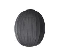 Plafoniera Alta/ovale Made By Hand in Maglia Ø65 Nero