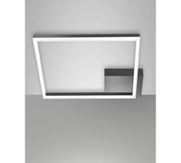 Plafoniera Antracite Bard Fabas Led Integrato Design Moderno 1 Luce Calda [EEK: A++]