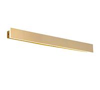 plafoniera applique a muro LED rettangolare corridoio camera da letto 120cm Lampadario Lampada da specchio Bagno Minimalista Design dorato Illuminazione interna moderna Salotto Cucine (luce bianca)