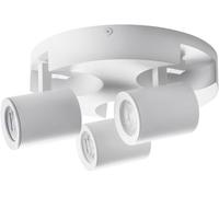 Plafoniera Applique a Soffitto Parete GU10 Faretto Orientabile Bianco Da Interni