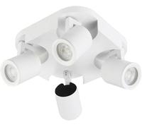 Plafoniera Applique a Soffitto Parete GU10 Faretto Orientabile Bianco Da Interni