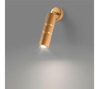 Plafoniera Applique da Muro con Snodo struttura in metallo cromato modello Turbo Dimensioni 5xh 20 cm 1 x Max 50 Watt 0,8 kg Senza vetro colore Satinato Oro oro