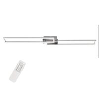 Plafoniera Applique Frame cm 110x25 Potenza 40Watt 2700K Dimmerabile Colore Crom
