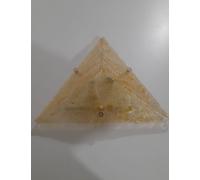 Plafoniera applique in vetro di Murano ambra oro 2 LUCI classica Memmo SYLCOM