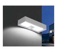 Plafoniera applique lampada led da esterno a muro con pannello solare e sensori di movimento 6 Watt 800 lumen Century Domino