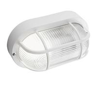 Plafoniera Esterno Con Gabbia Echo Ovale Termoplastica E Vetro Bianco 1 Luce E27 [EEK: A++]