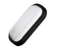 PLAFONIERA APPLIQUE LED 20W 220V OVALE NERA IP65 A PARETE/SOFFITTO SILAMP