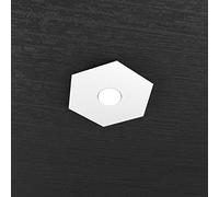 PLAFONIERA APPLIQUE LED SOSTITUIBILE ESAGONO BIANCO COMPONIBILE TOP LIGHT 1142/1L-BI CUCINA SALA CAMERA CORRIDOIO BAGNO MINIMAL SOTTILE
