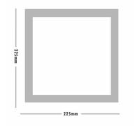 Plafoniera applique led tonda quadrata pannello luce soffitto parete superficie [EEK: A+++]