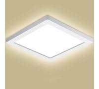 Plafoniera applique led tonda quadrata pannello luce soffitto parete superficie [EEK: A+++]