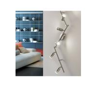 PLAFONIERA APPLIQUE SPOT 6 LUCI A LED MODERNO NICKEL COLLEZIONE GL0929