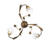 PLAFONIERA "ARIANNA" TRE LUCI COLOR BRONZO, E14