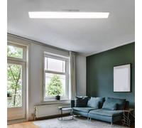 Plafoniera Aufbau-Panel Bianco Moderna Metallo Caldo LED L 100 CM