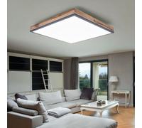 Plafoniera Aufbaupanel Deckenpanel da Soggiorno Legno Ottica LED Alu L 45 CM